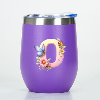 Custom letter wine tumbler - Tumbler World