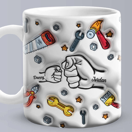 Personalized Names 1-6 Kids Custom 3D Inflated Coffee Mug