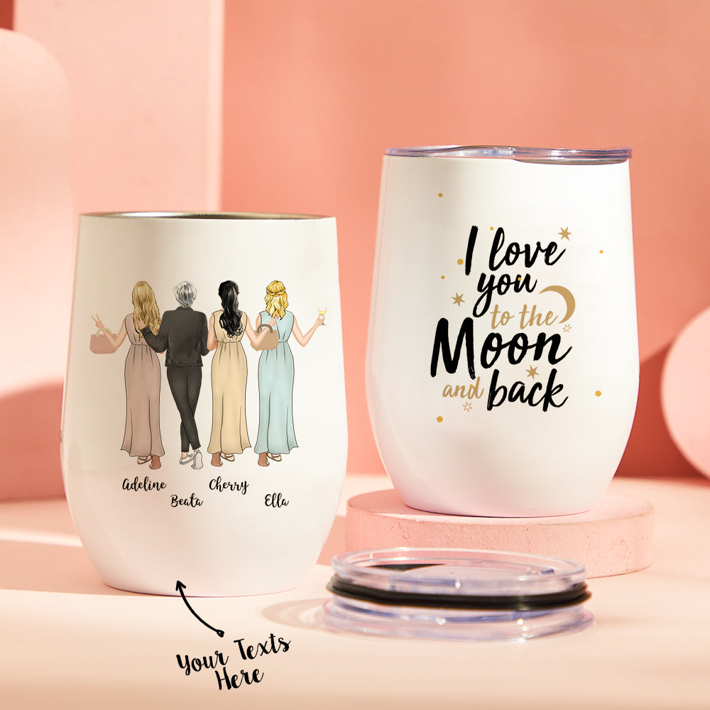 Custom Wine Tumbler - Like Mother Like Daughter