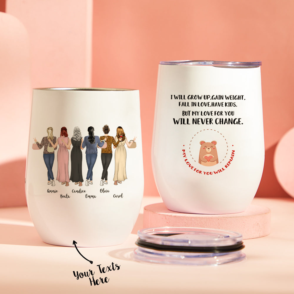 Custom Wine Tumbler - Like Mother Like Daughter