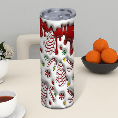 Christmas Tumbler with Straw - 20 oz