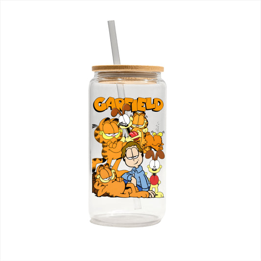 Garfield Glass Cup Tumbler Tumbler World 16oz Clear 