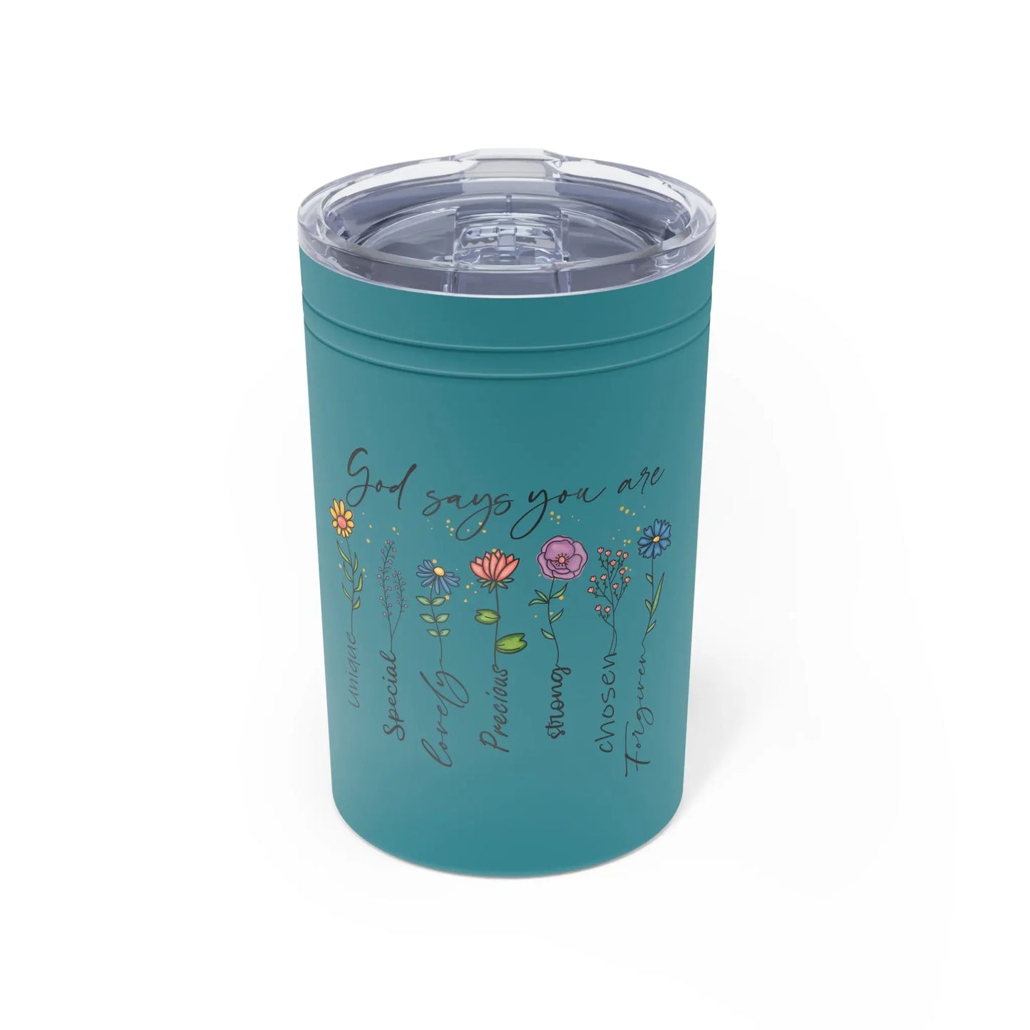 God says you are unique, Tumbler, 11oz Tumblers Tumbler World Turquoise 11oz 