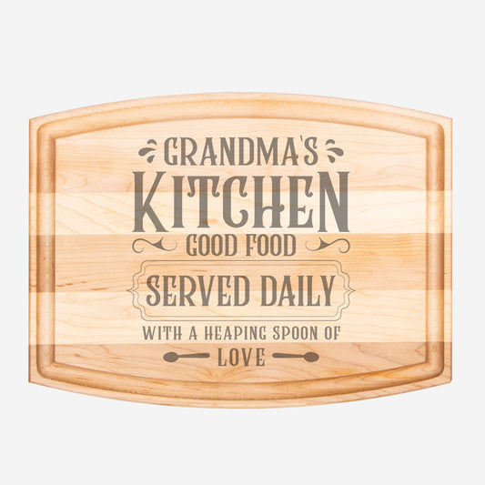 Grandmas Kitchen Cutting Board with Groove - Tumbler World