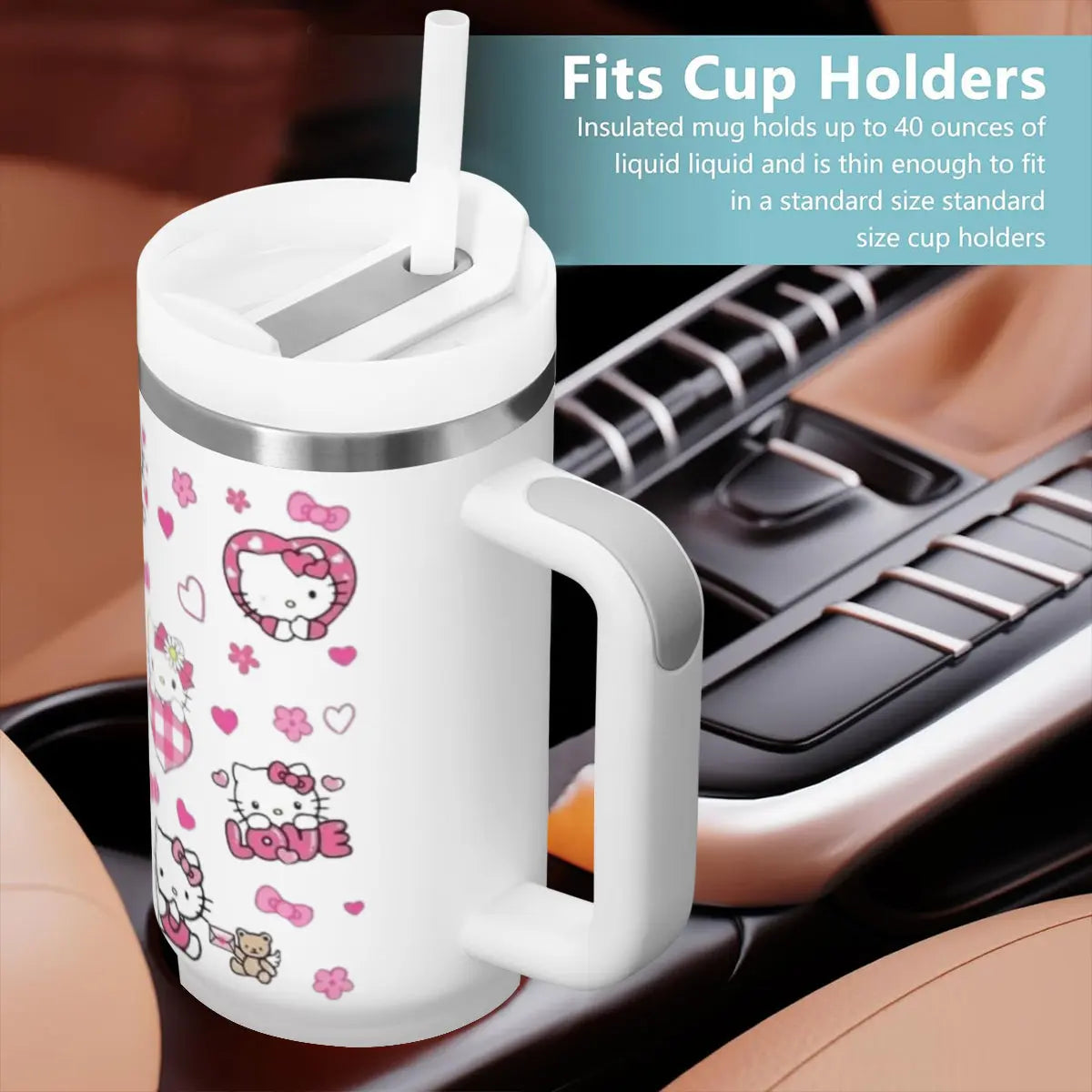 Hello Kitty Tumbler 40oz Tumblers Tumbler World 