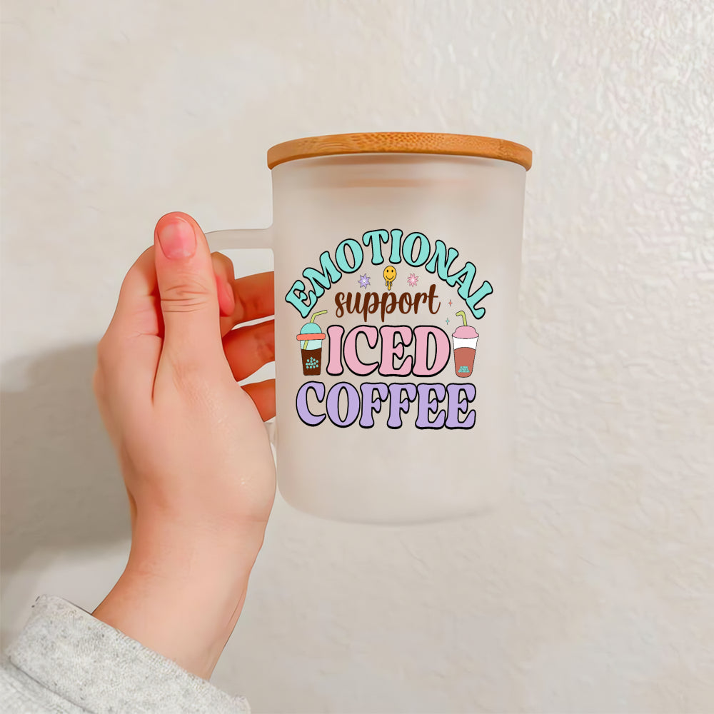 Iced coffee frosted mug