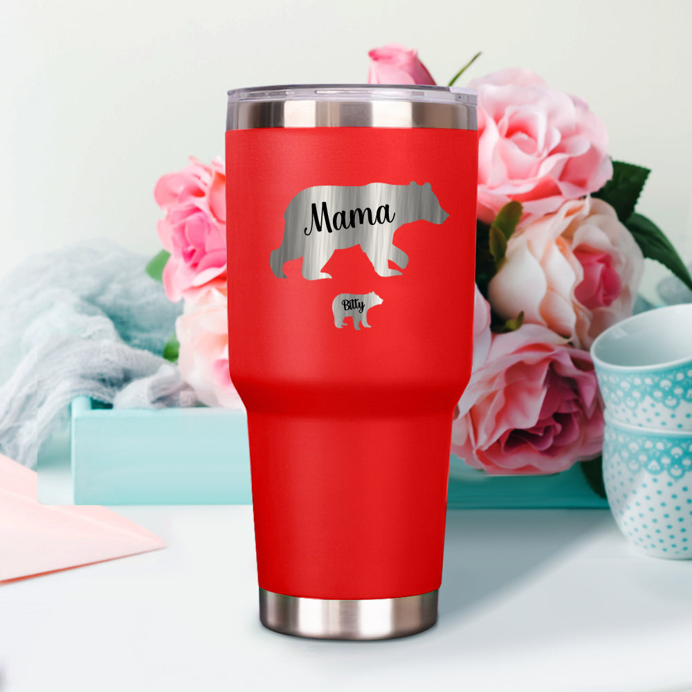 Personalized Mama Bear Tumbler 