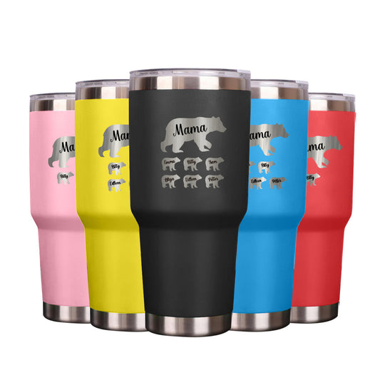 Personalized Mama Bear Tumbler 30oz