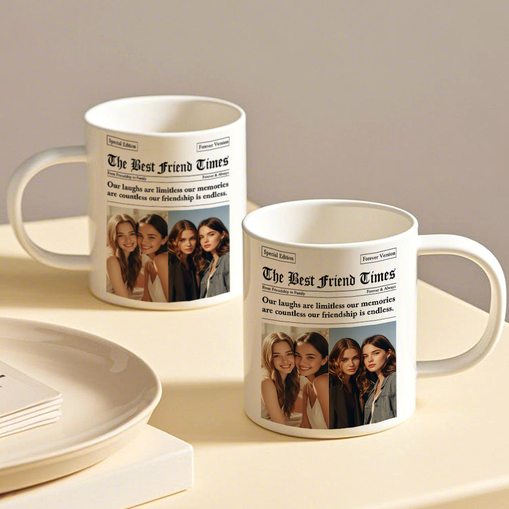 Personalized besties coffee mug