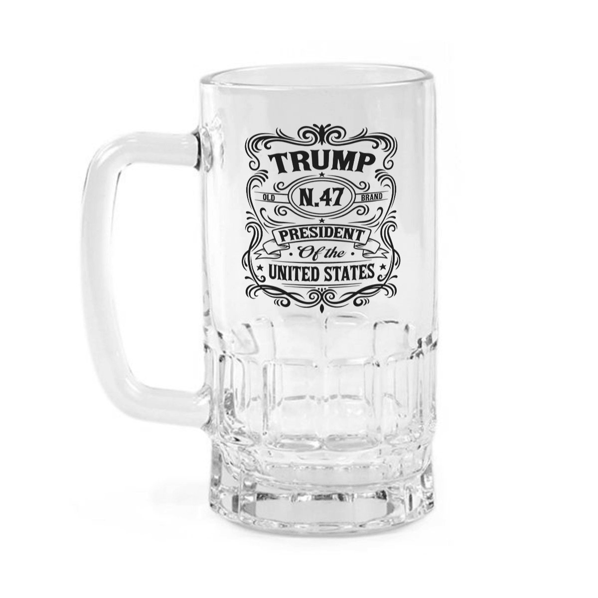 President Trump 47 Beer glass