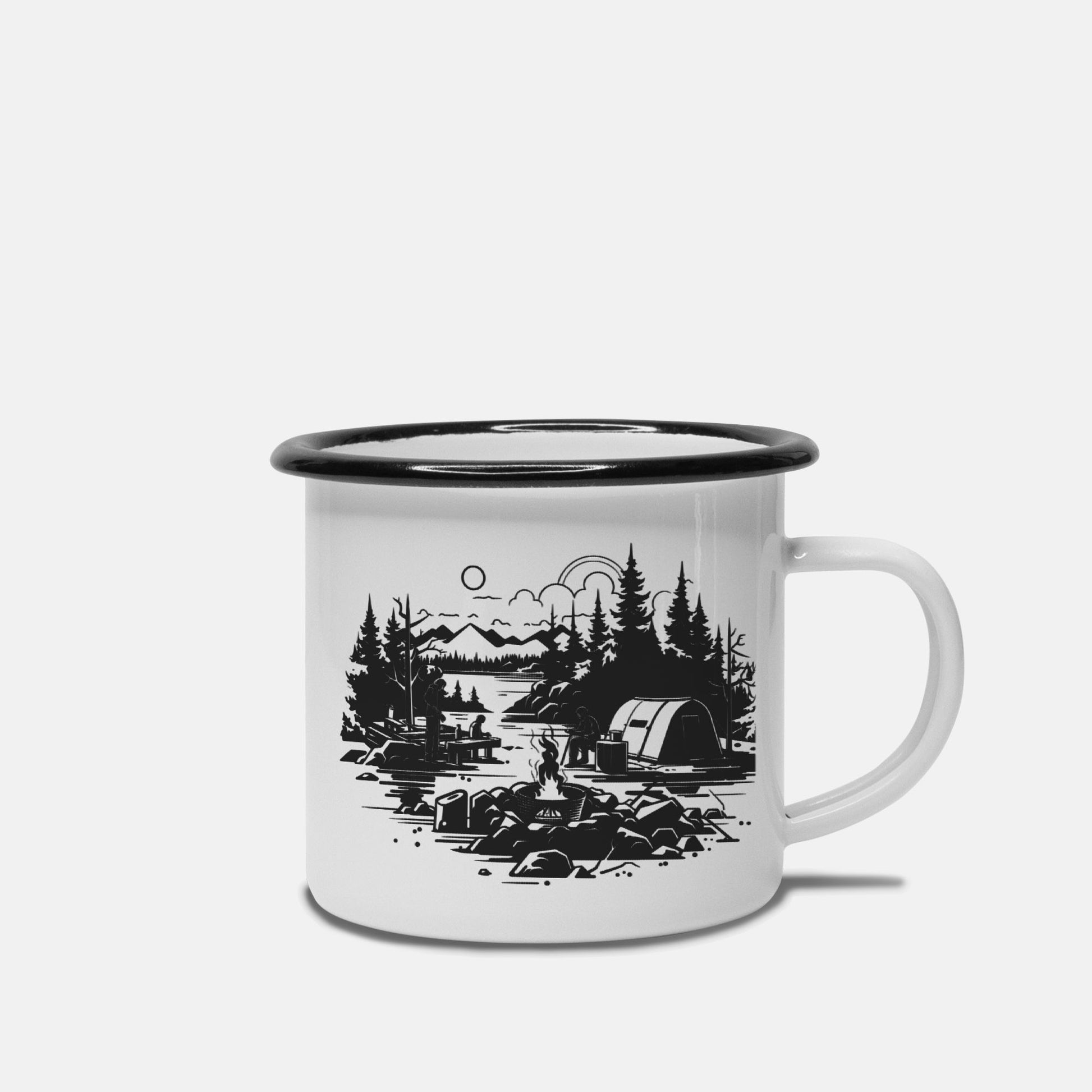 Retro Enamel Camp Mug