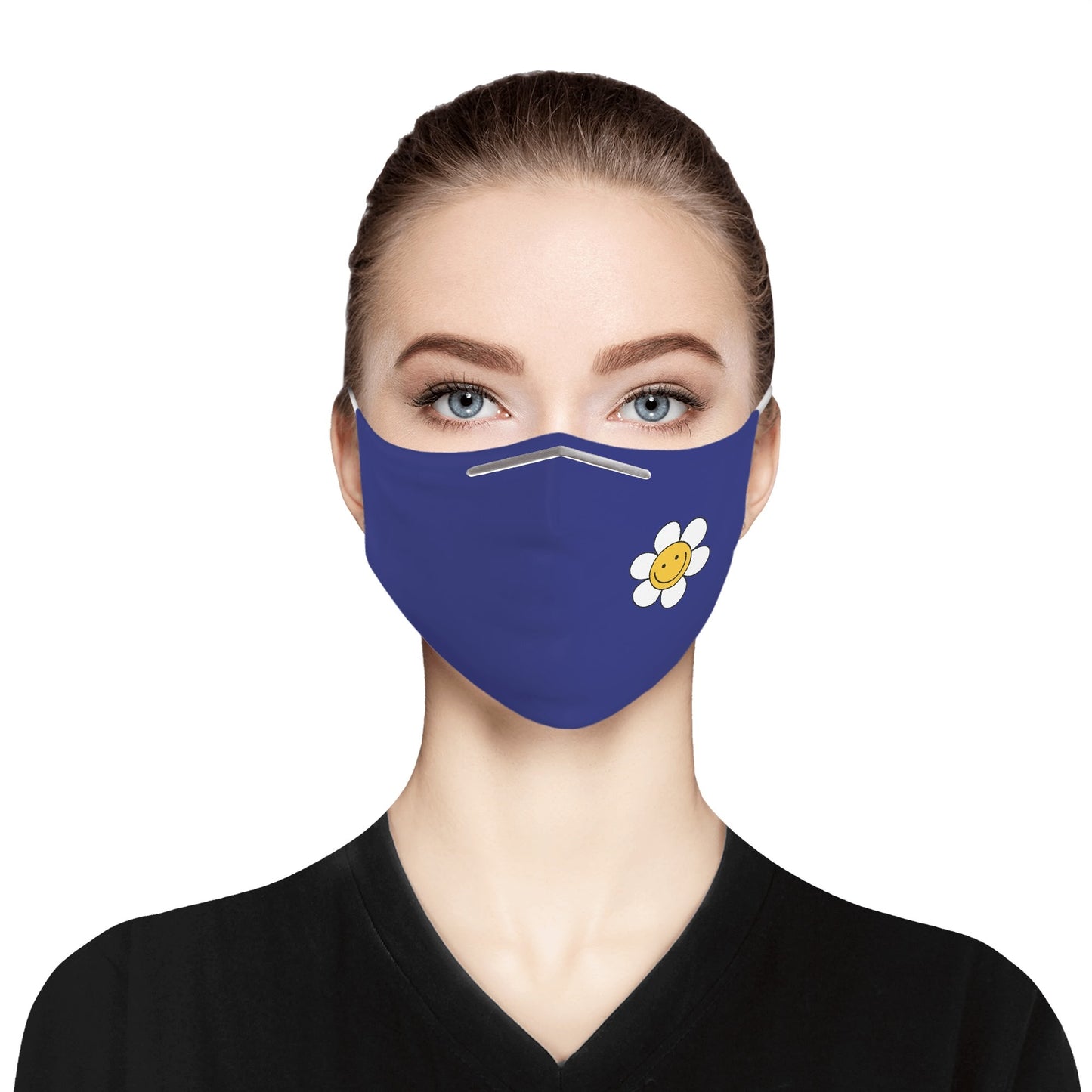 Reusable Face Mask With Flower