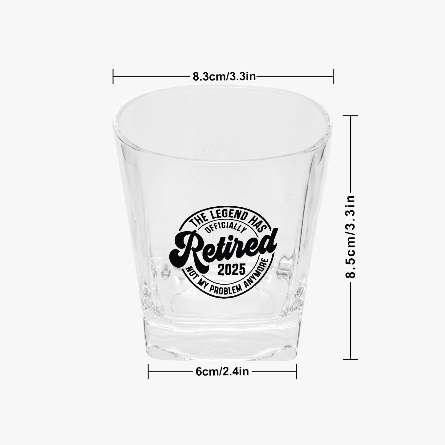 The legend has retired Whiskey Glasses 10oz