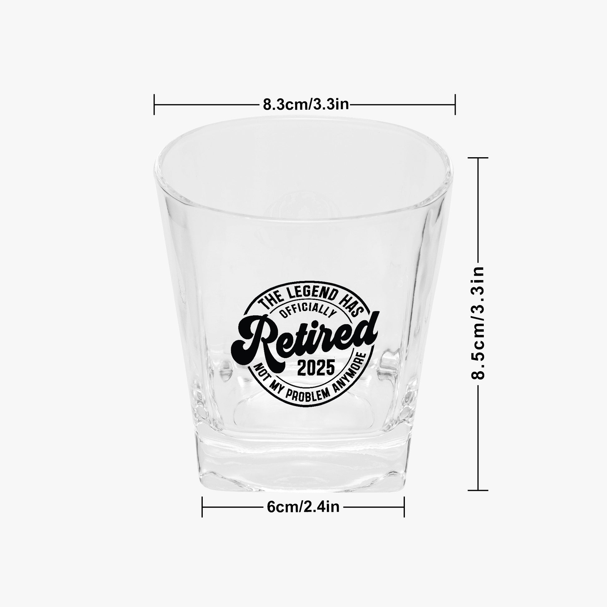 The legend has retired Whiskey Glasses 10oz