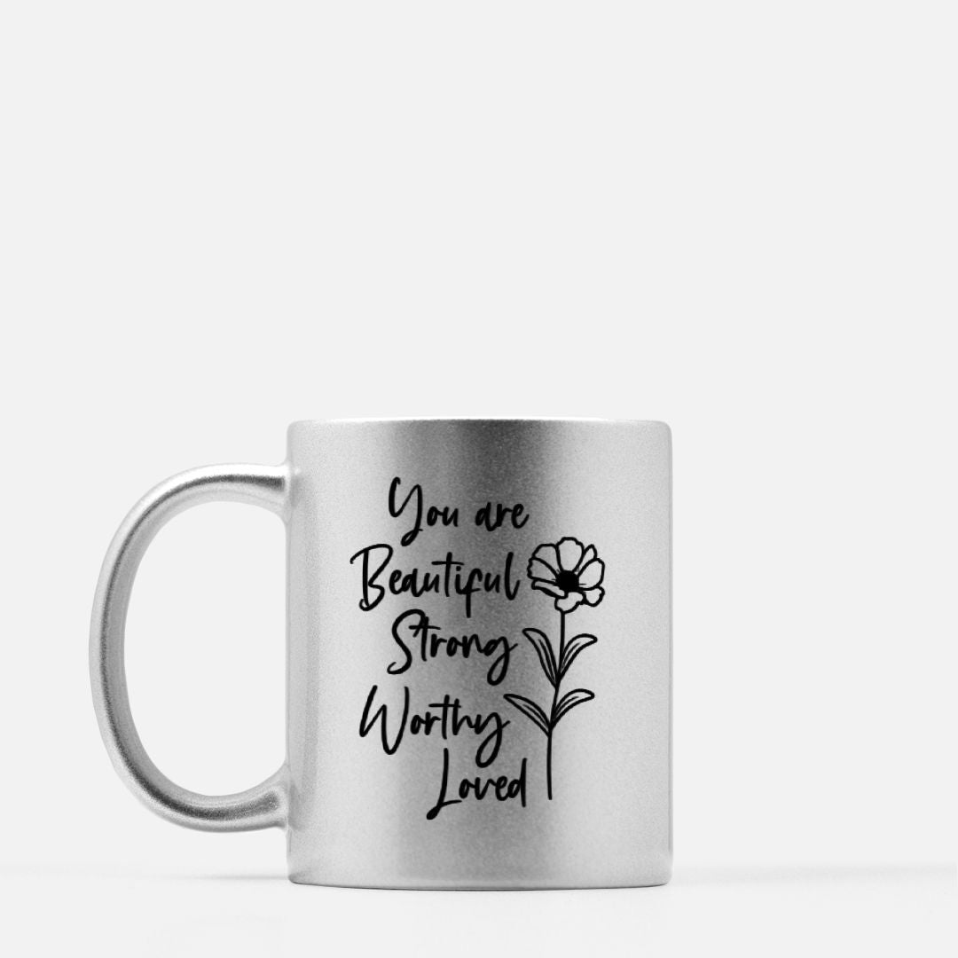 You are beautiful gray coffee mug 11oz