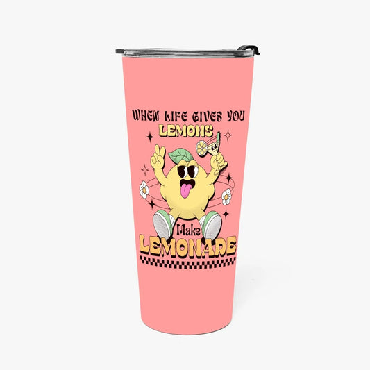 Make Lemonade 30 oz Tumbler with Fun Lemon Character - Tumbler World