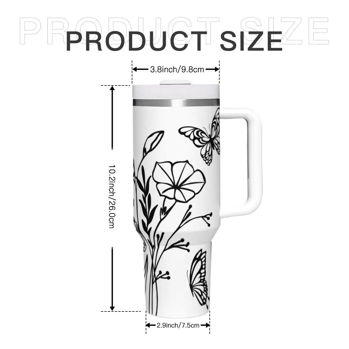 Butterfly tumbler 40 oz Tumblers Tumbler World 