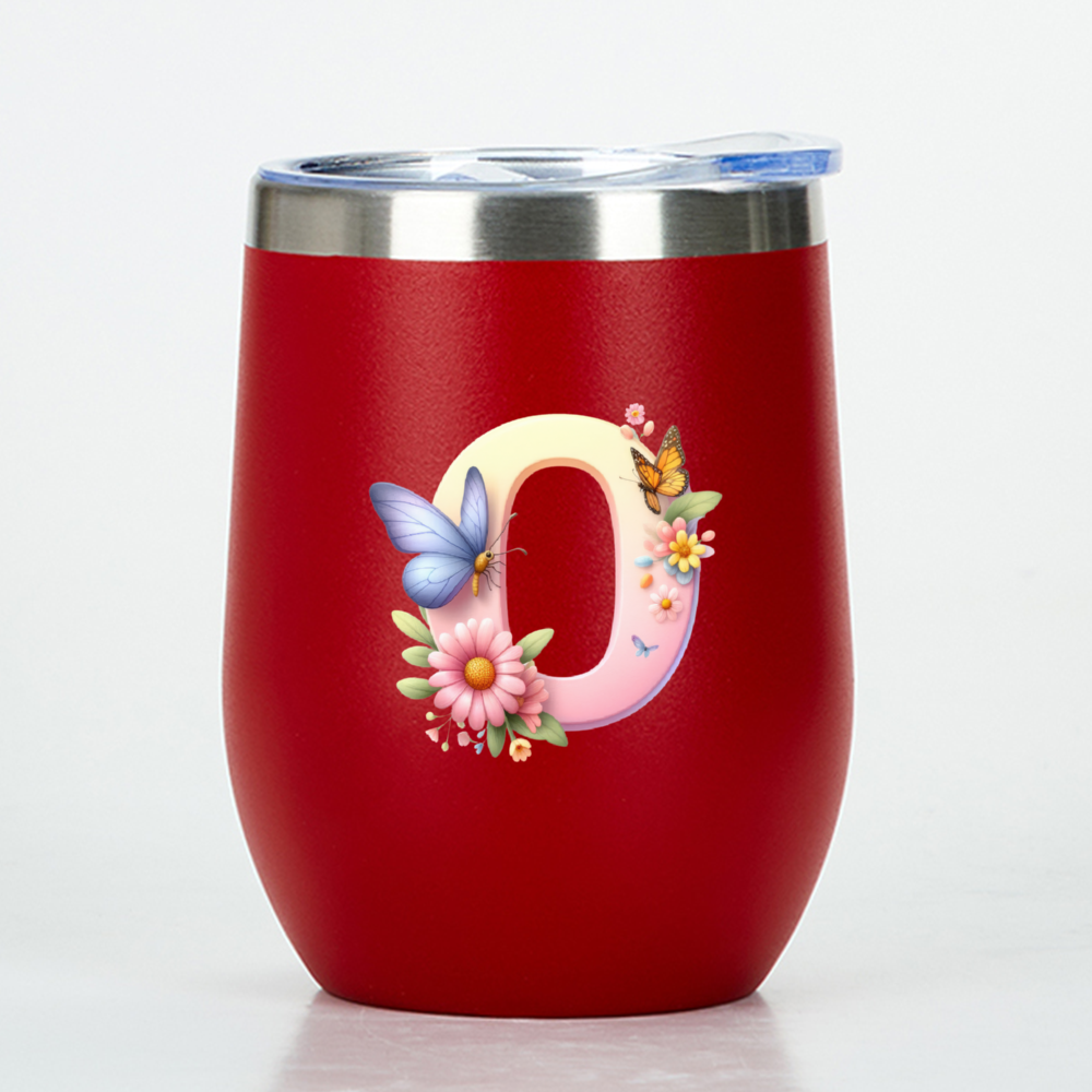 Custom letter wine tumbler - Tumbler World