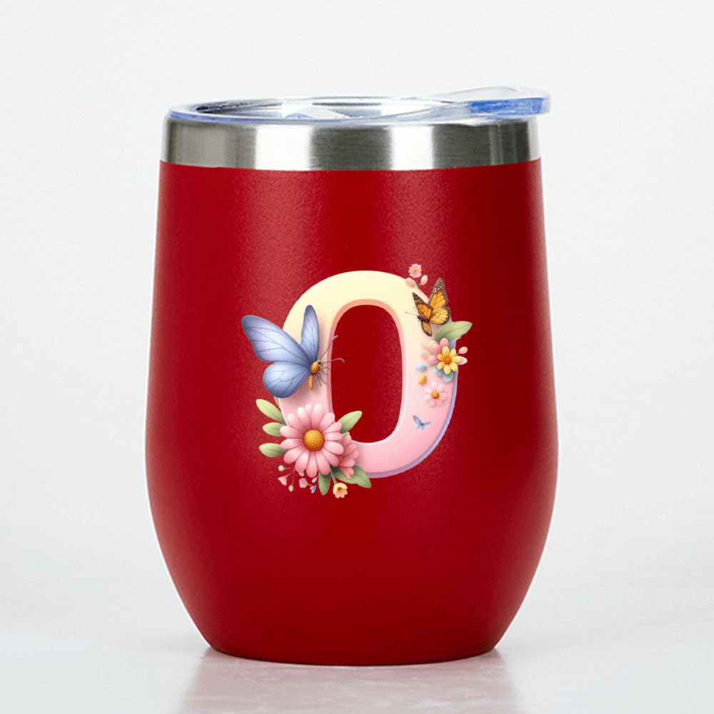 Custom letter wine tumbler - Tumbler World