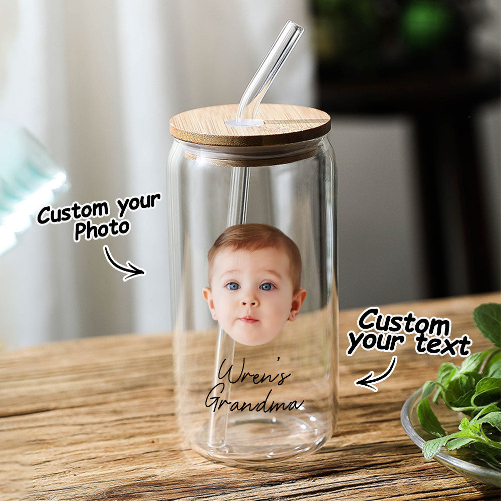 custom Face glass can