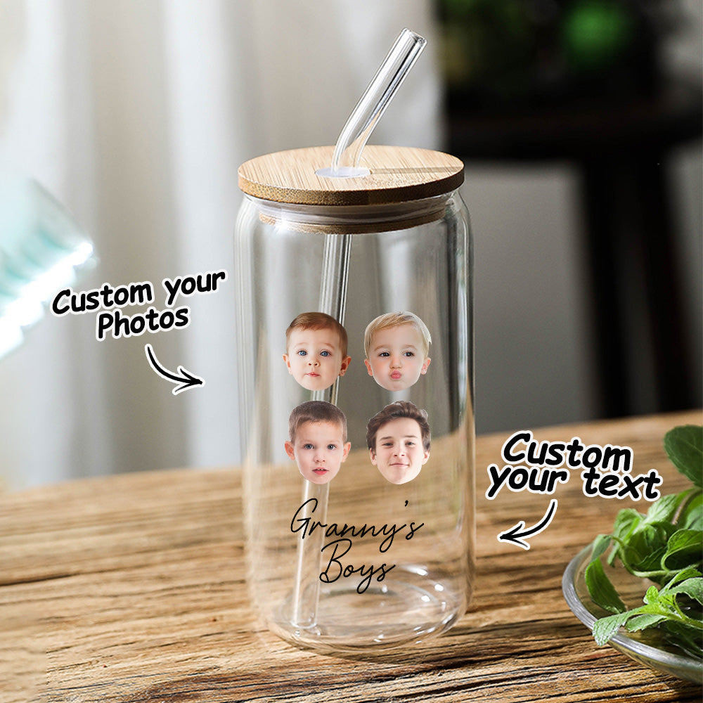 custom Faces can glass 17oz