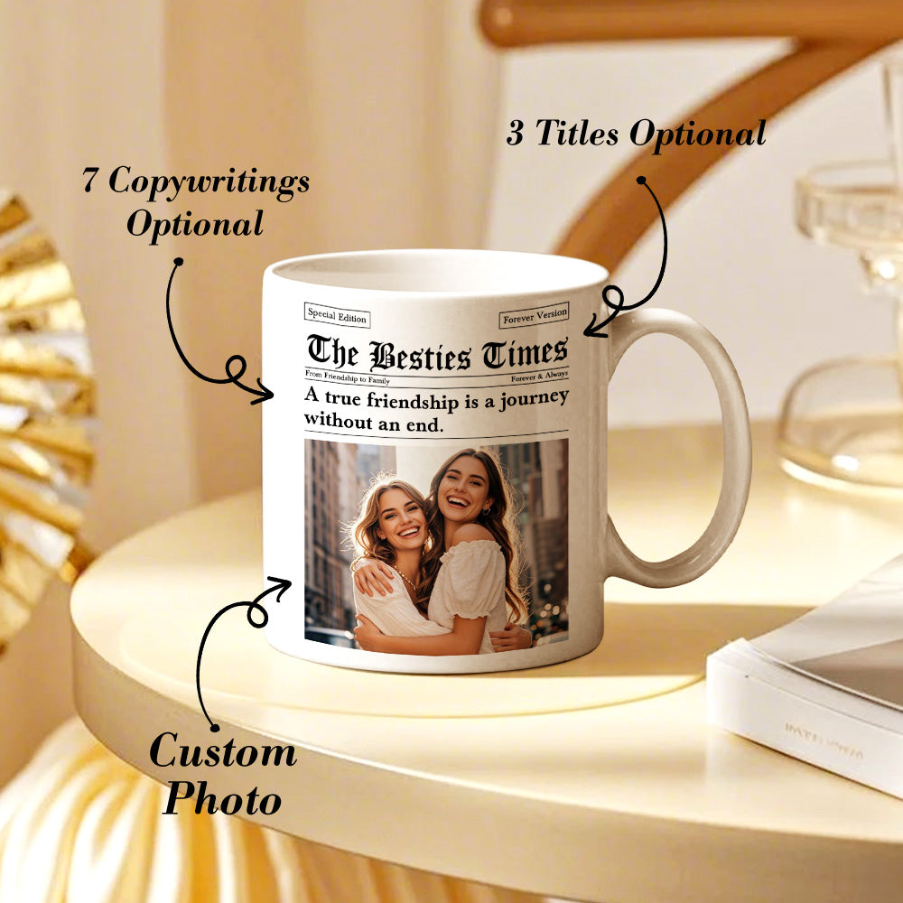 custom photo friendship coffee mug