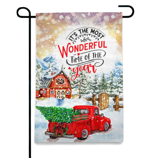 It's the Most Wonderful Time of the Year Garden Flag - Tumbler World