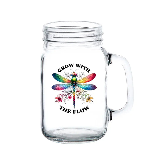 Grow with the Flow Mason Jar - Tumbler World