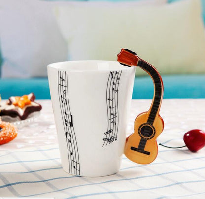 Musical Instrument Mug with Guitar Handle - Tumbler World