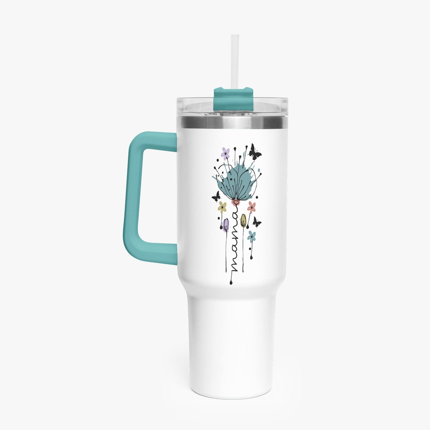 floral mama tumbler