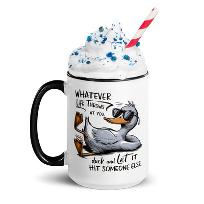 funny duck coffee mug