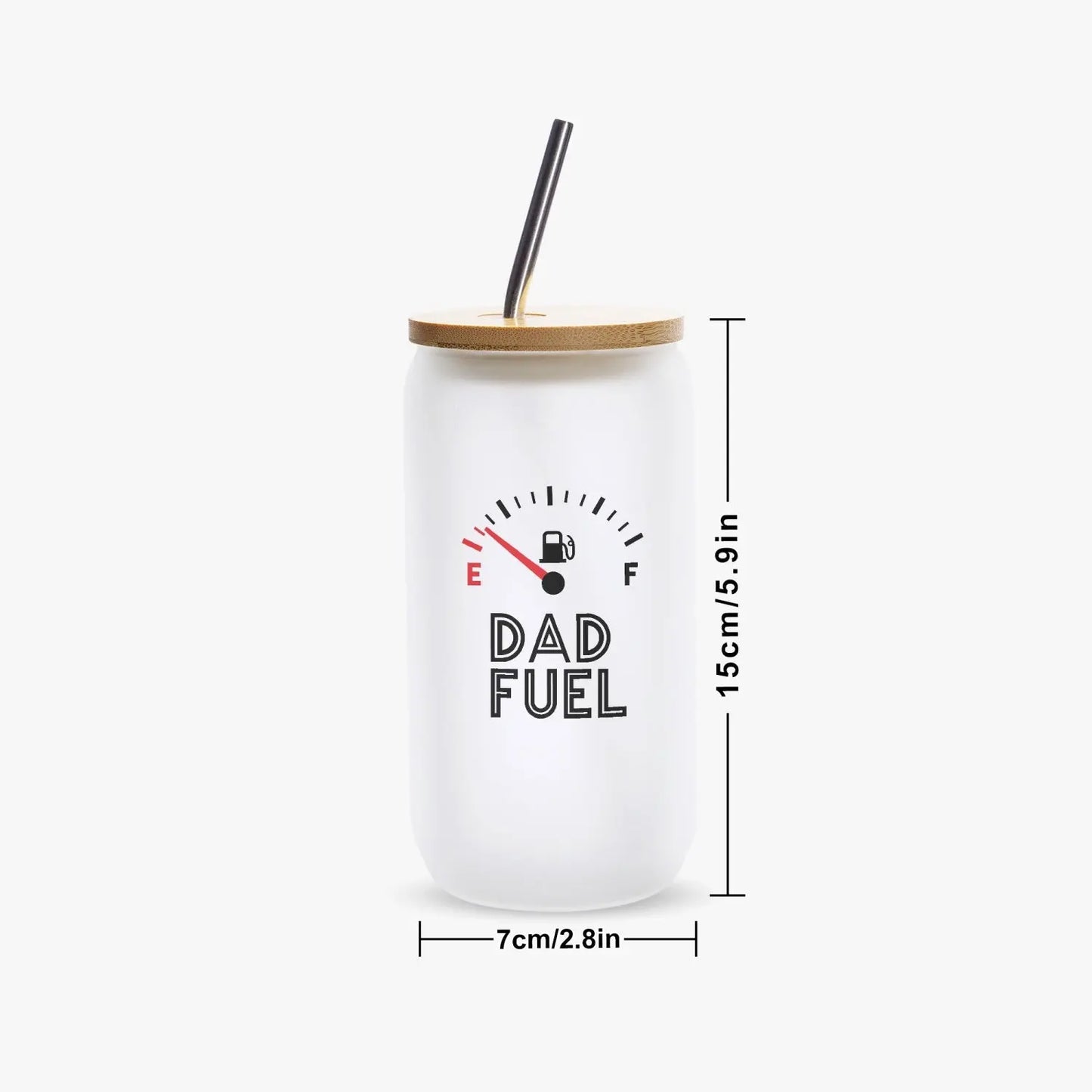 Dad Fuel Glass Can Tumbler - Tumbler World