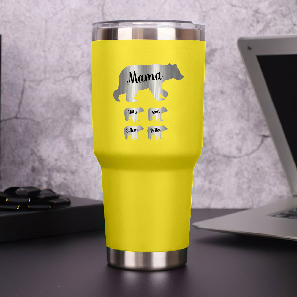 mama bear personalized tumbler