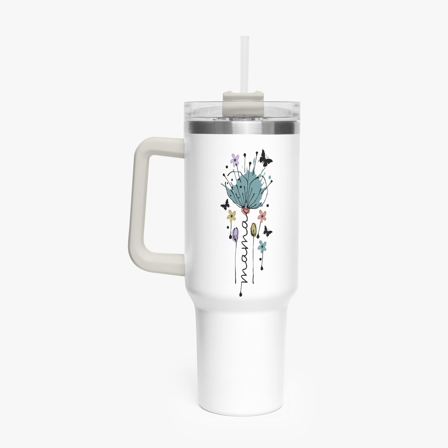 mama floral tumbler40oz