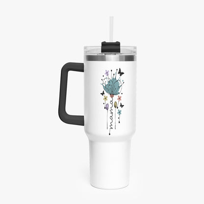 mama floral tumbler40oz black