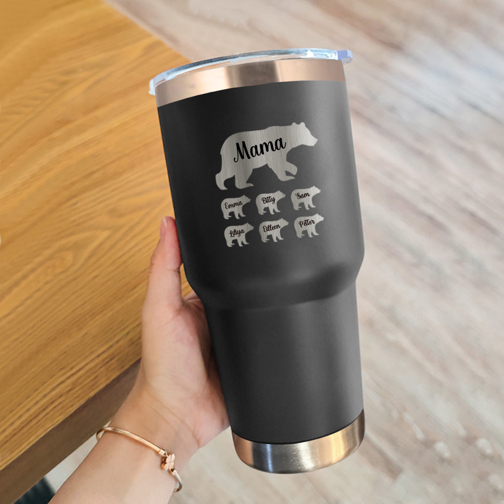 personalized Bear Tumbler 