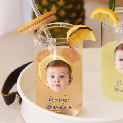 personalized Face glass can