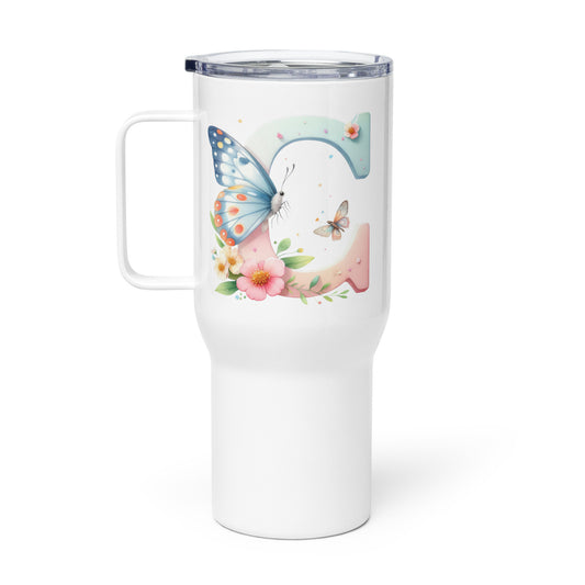 Custom Letter mug with a handle 25 & 40oz - Tumbler World