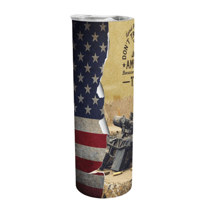 Don't Tread on Me" Patriotic Tumbler - 20/30 oz Drinkware Tumbler World 