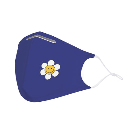 washable Face Mask With Flower