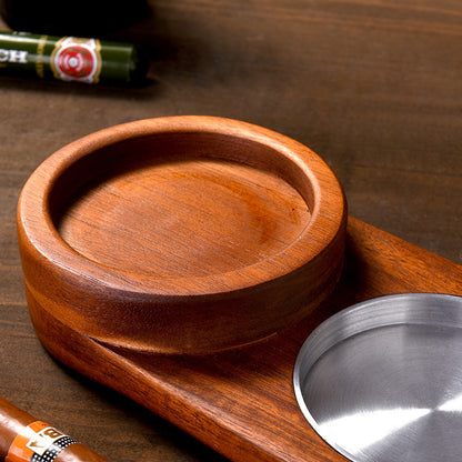 Whiskey Glass Tray and Cigar Holder - Tumbler World